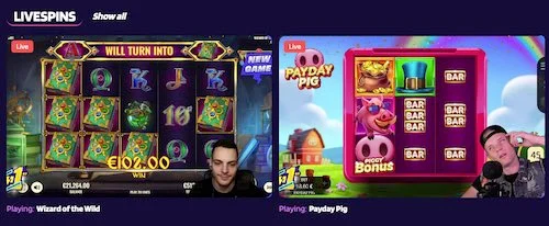 Livespins at StakeWin Casino